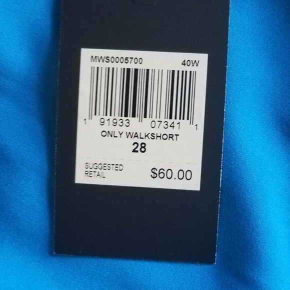 Hurley Mens Only Walk Shorts Blue MWS0005700 - Picture 4 of 4